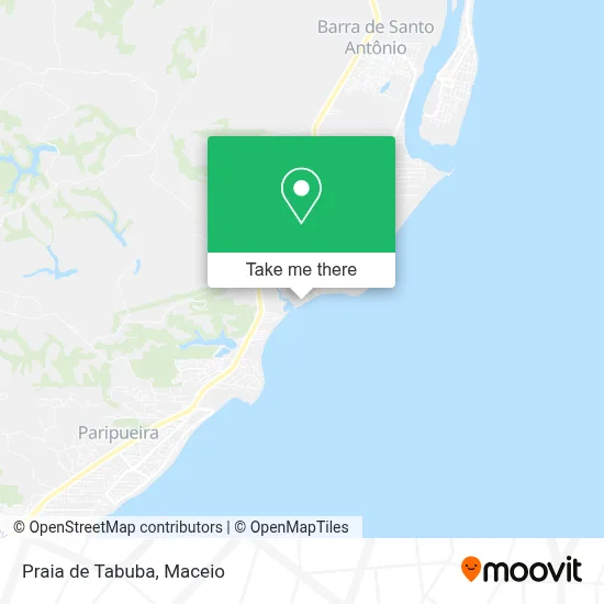Praia de Tabuba map