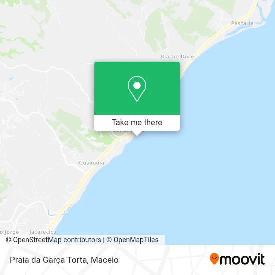 Praia da Garça Torta map
