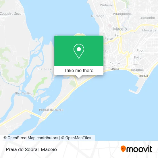Praia do Sobral map