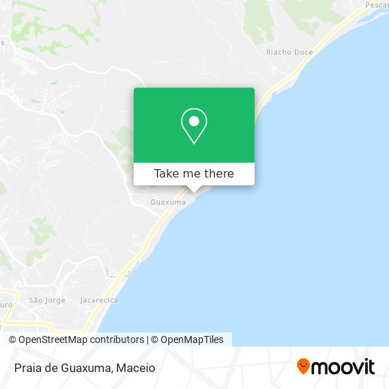 Praia de Guaxuma map