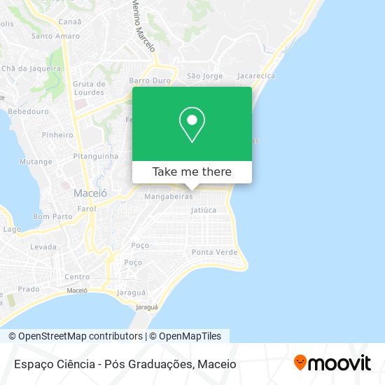 Espaço Ciência - Pós Graduações map