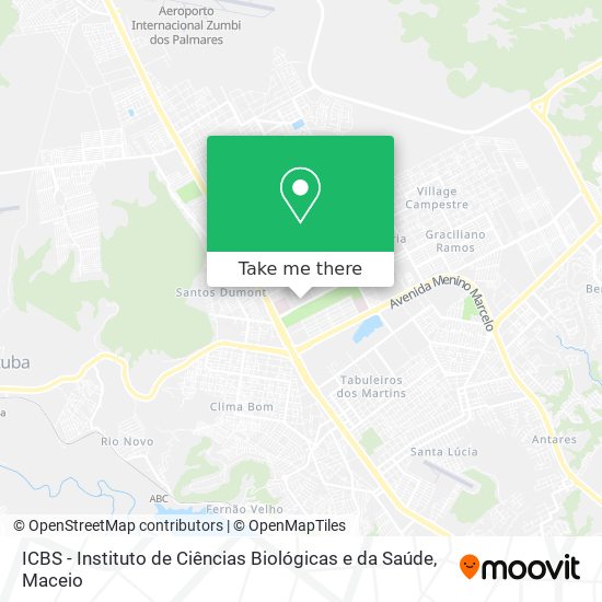 ICBS - Instituto de Ciências Biológicas e da Saúde map