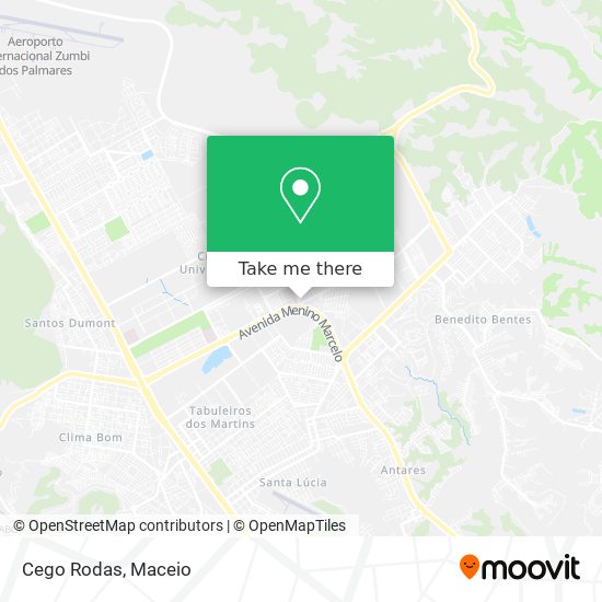 Cego Rodas map