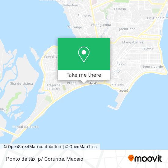 Ponto de táxi p/ Coruripe map