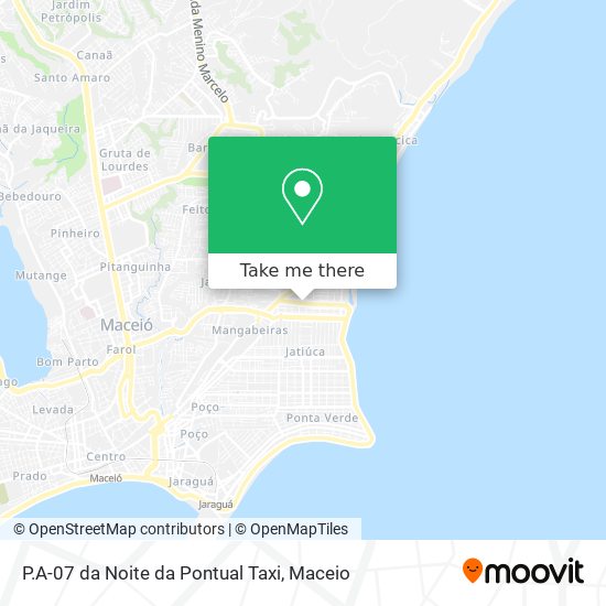 Mapa P.A-07 da Noite da Pontual Taxi