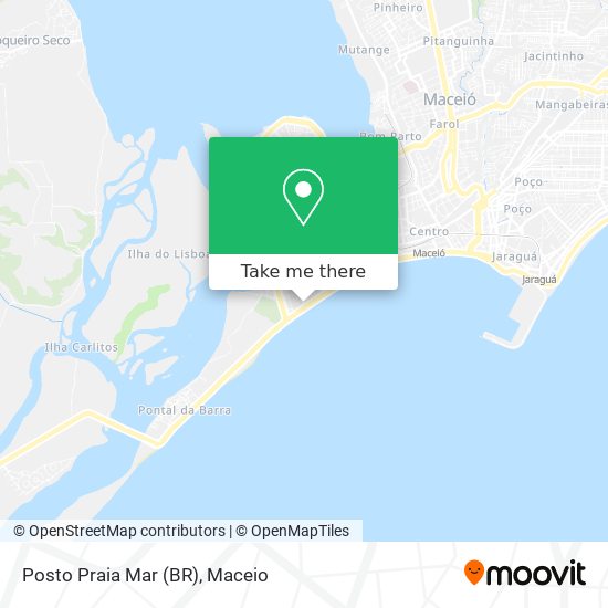 Mapa Posto Praia Mar (BR)