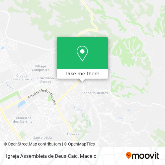 Mapa Igreja Assembleia de Deus-Caic