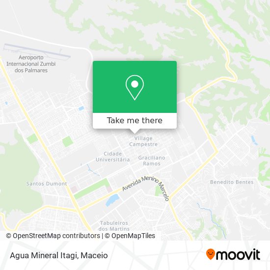 Mapa Agua Mineral Itagi