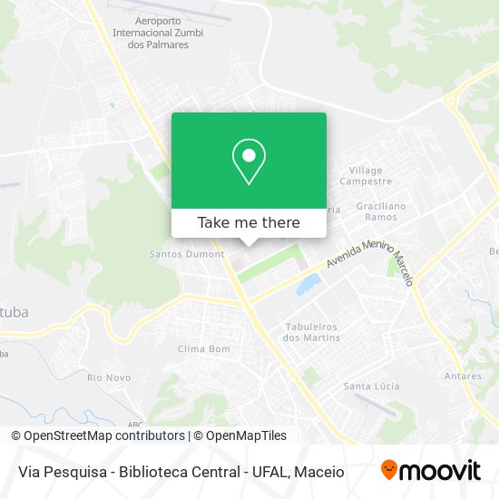 Via Pesquisa - Biblioteca Central - UFAL map