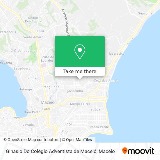 Mapa Ginasio Do Colégio Adventista de Maceió