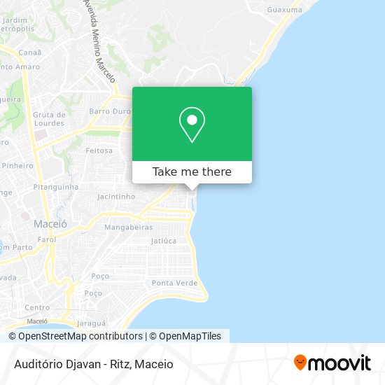Auditório Djavan - Ritz map