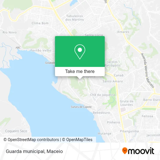 Guarda municipal map