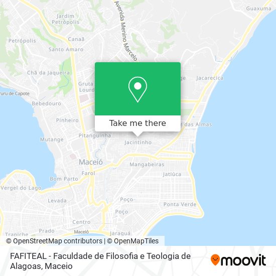 FAFITEAL - Faculdade de Filosofia e Teologia de Alagoas map