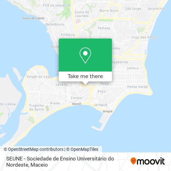 SEUNE - Sociedade de Ensino Universitário do Nordeste map