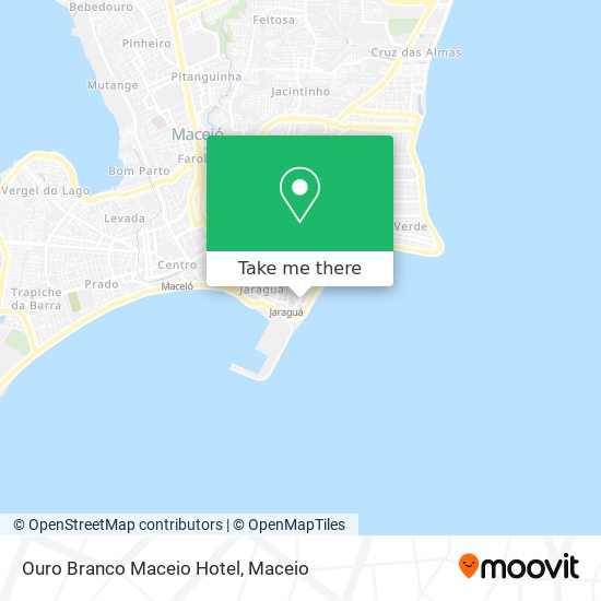 Mapa Ouro Branco Maceio Hotel