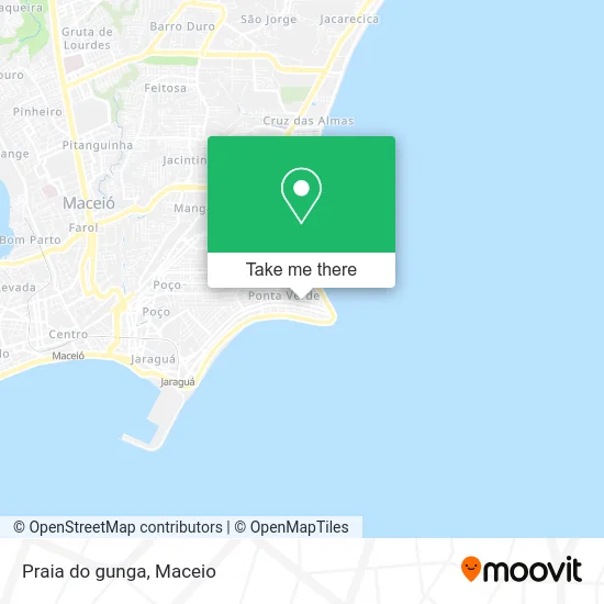 Praia do gunga map