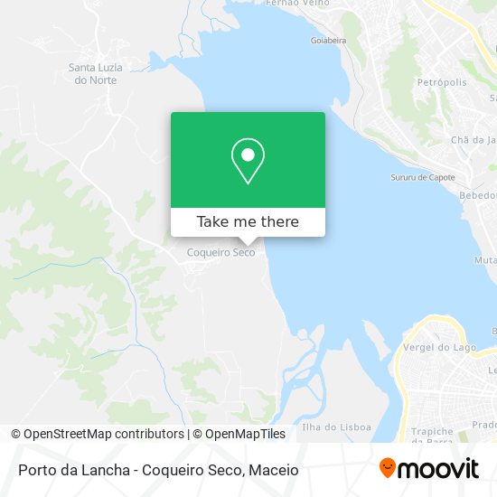 Porto da Lancha - Coqueiro Seco map