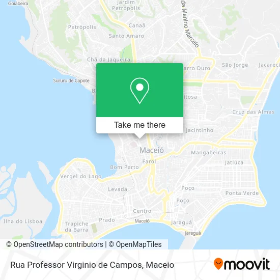 Rua Professor Virginio de Campos map