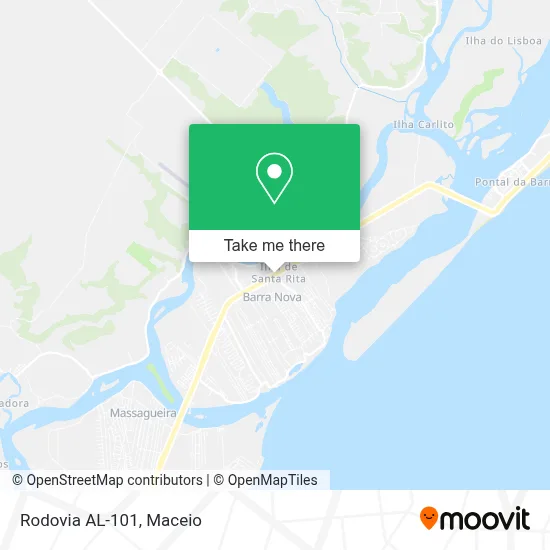 Rodovia AL-101 map