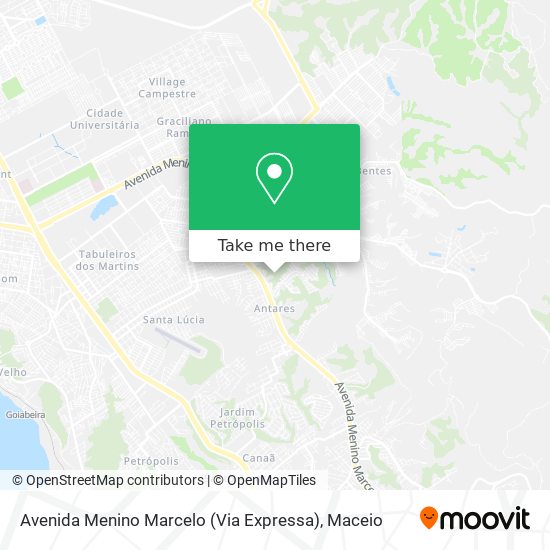 Mapa Avenida Menino Marcelo (Via Expressa)