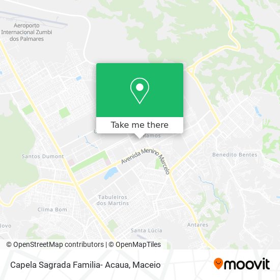 Capela Sagrada Familia- Acaua map