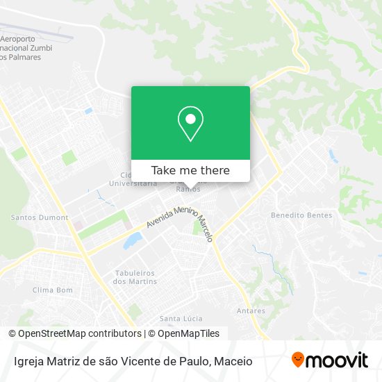 Igreja Matriz de são Vicente de Paulo map