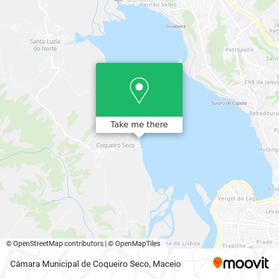 Câmara Municipal de Coqueiro Seco map