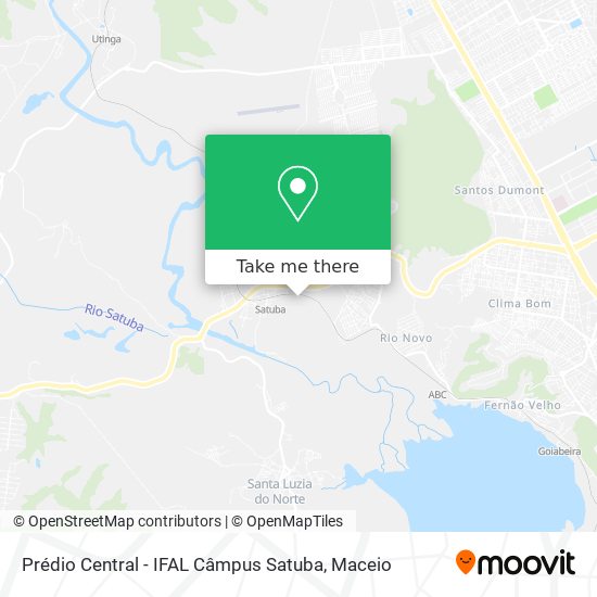 Prédio Central - IFAL Câmpus Satuba map