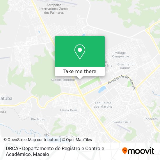 DRCA - Departamento de Registro e Controle Acadêmico map