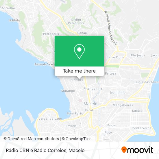 Rádio CBN e Rádio Correios map