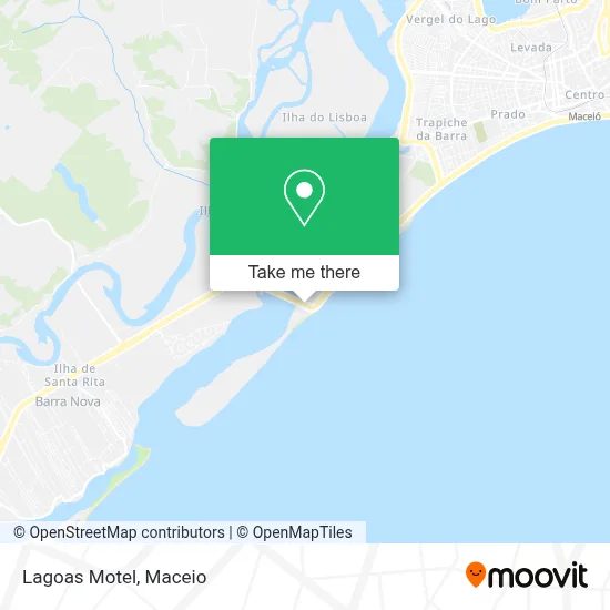 Lagoas Motel map