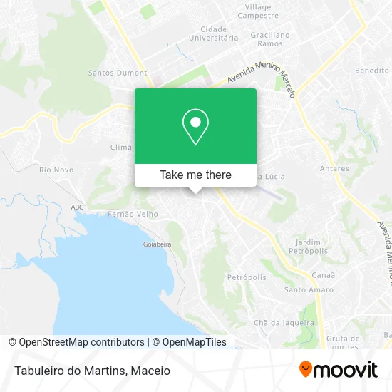 Tabuleiro do Martins map