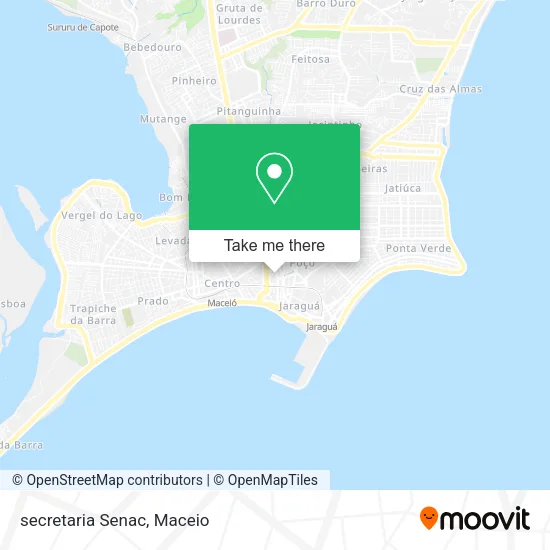 secretaria Senac map