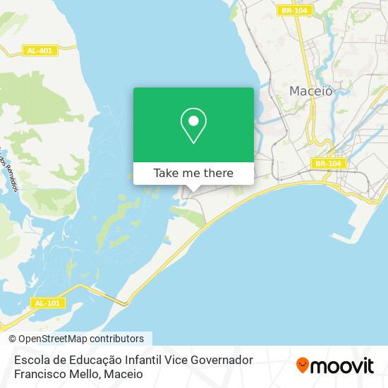 Escola de Educação Infantil Vice Governador Francisco Mello map