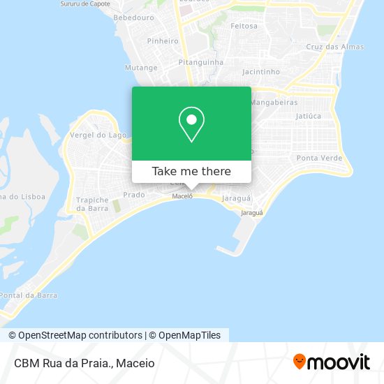 Mapa CBM Rua da Praia.
