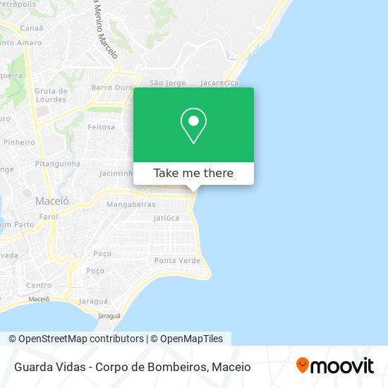 Guarda Vidas - Corpo de Bombeiros map