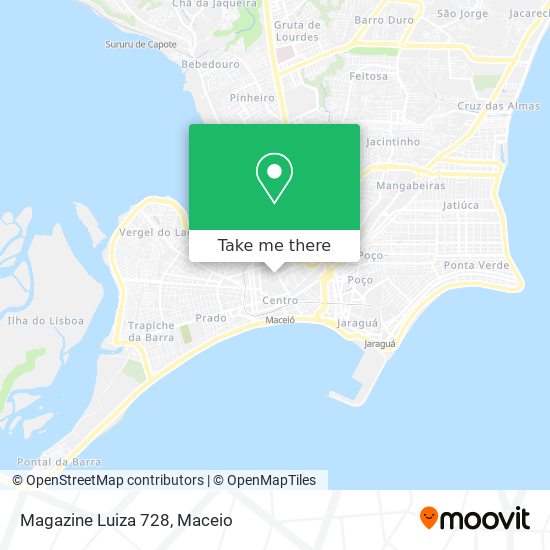 Magazine Luiza 728 map