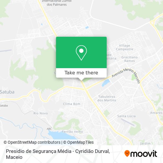 Mapa Presidio de Segurança Média - Cyridião Durval