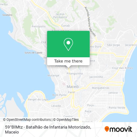 Mapa 59°BIMtz - Batalhão de Infantaria Motorizado