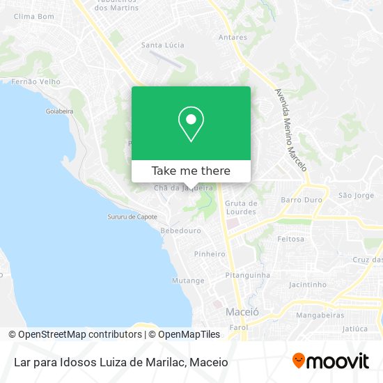 Mapa Lar para Idosos Luiza de Marilac