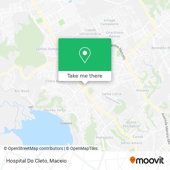 Hospital Do Cleto map