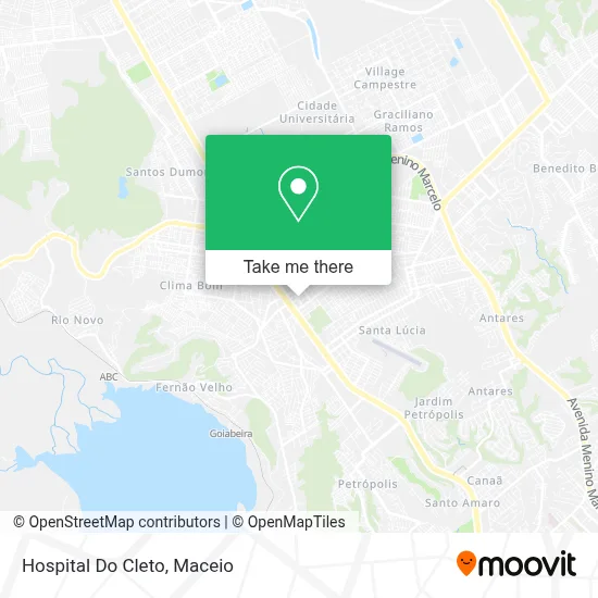 Hospital Do Cleto map