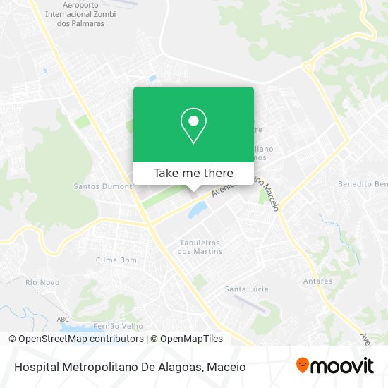 Hospital Metropolitano De Alagoas map