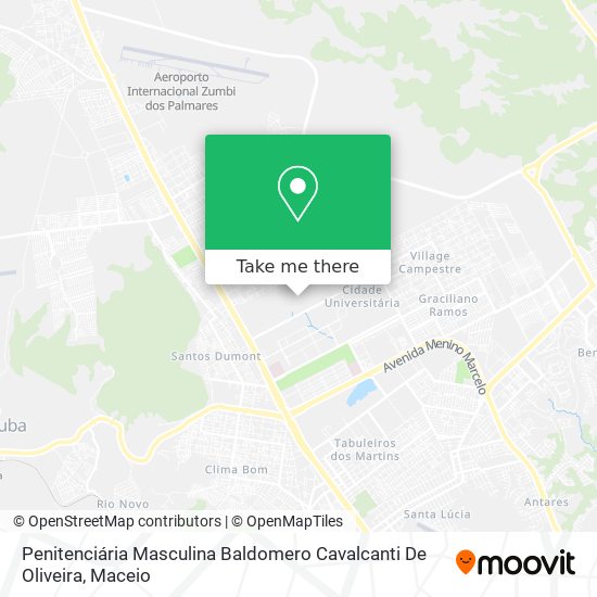 Penitenciária Masculina Baldomero Cavalcanti De Oliveira map