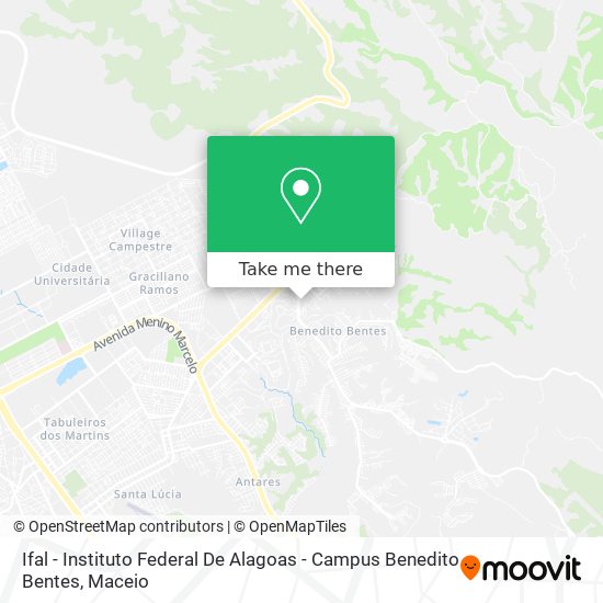 Mapa Ifal - Instituto Federal De Alagoas - Campus Benedito Bentes