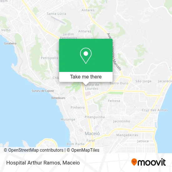 Hospital Arthur Ramos map