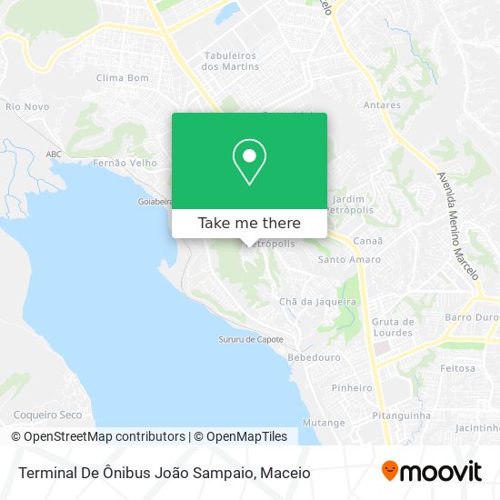 Terminal De Ônibus João Sampaio map