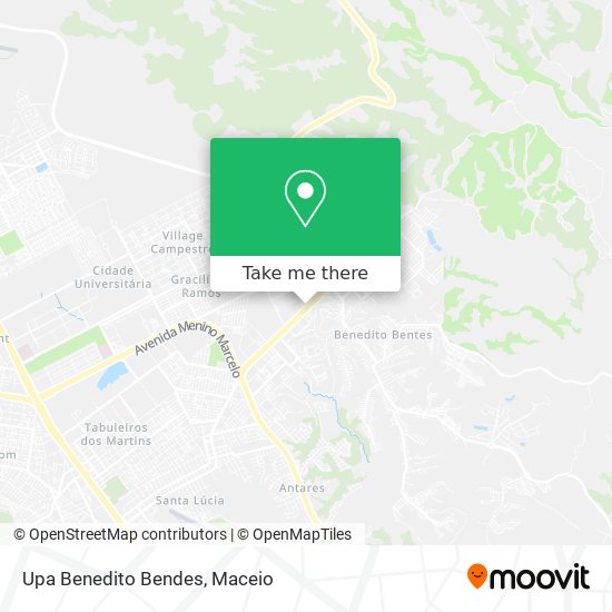 Upa Benedito Bendes map