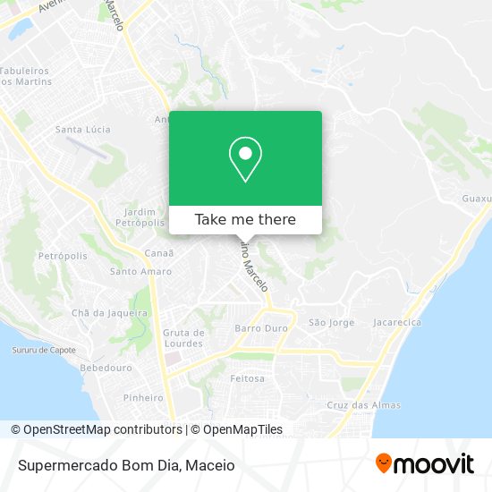 Mapa Supermercado Bom Dia