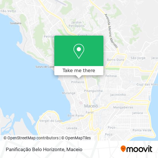 Mapa Panificação Belo Horizonte